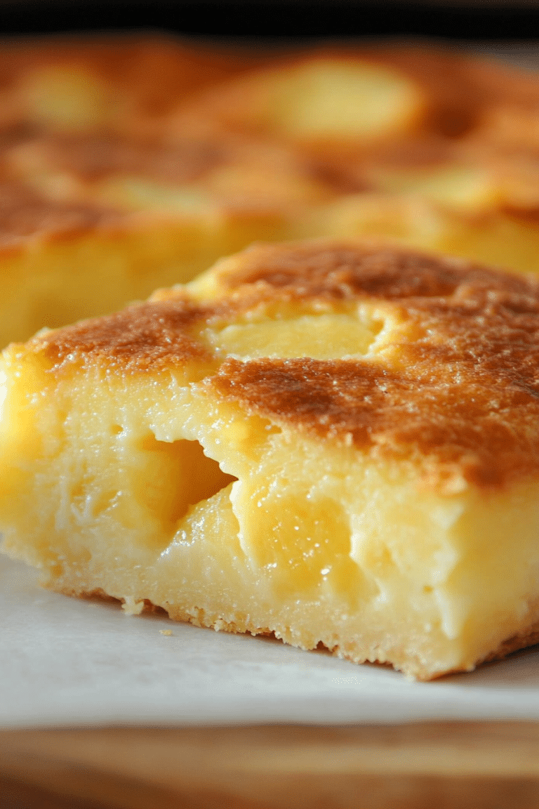 Clafoutis à l’ananas et noix de coco