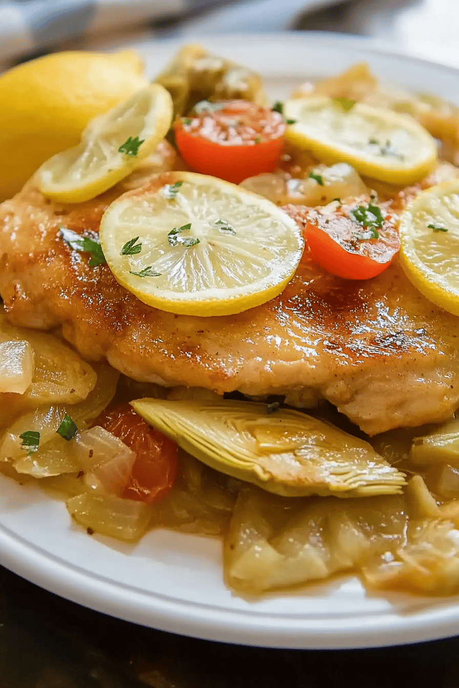 Blanc de Poulet aux Artichauts et Citron. ingredients