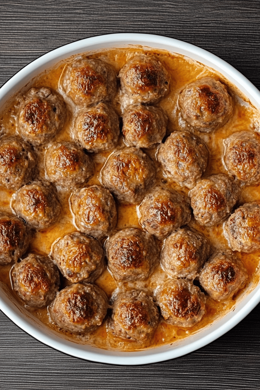 Boulettes de viande au four faciles et délicieuses Final Dish Presentation