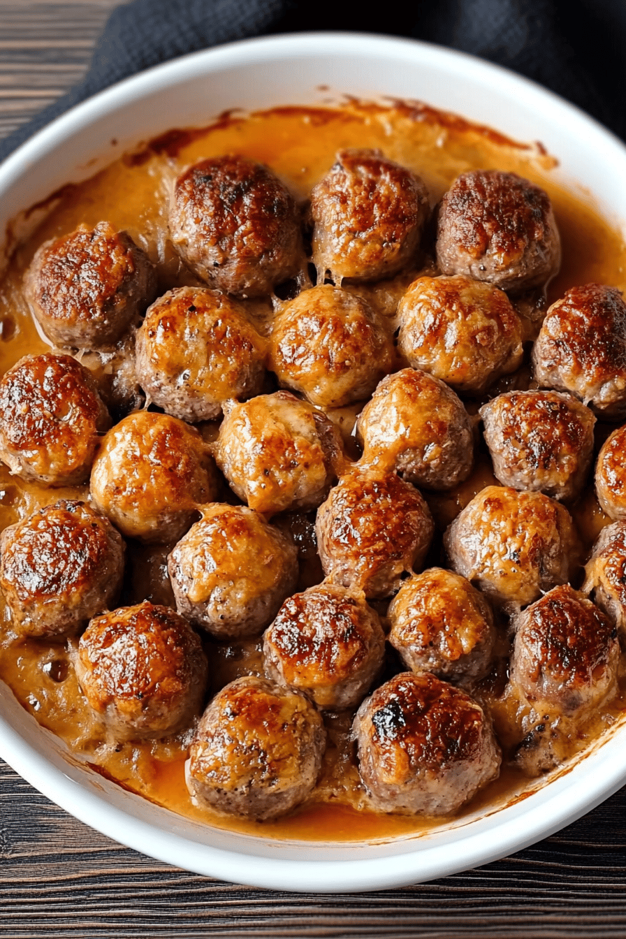Boulettes de viande au four faciles et délicieuses Final Dish Presentation