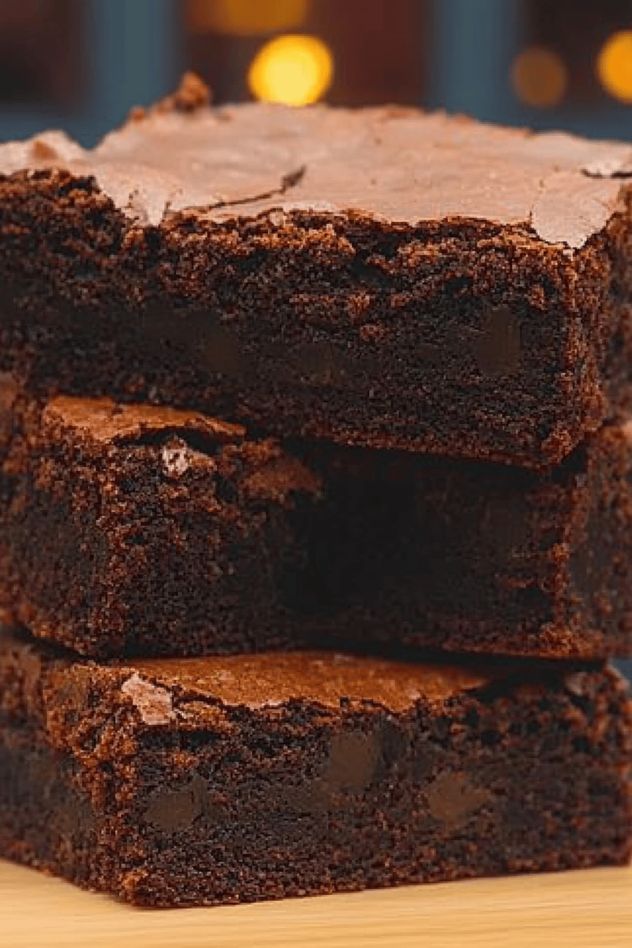 Brownies légers et délicieux Final Dish Presentation