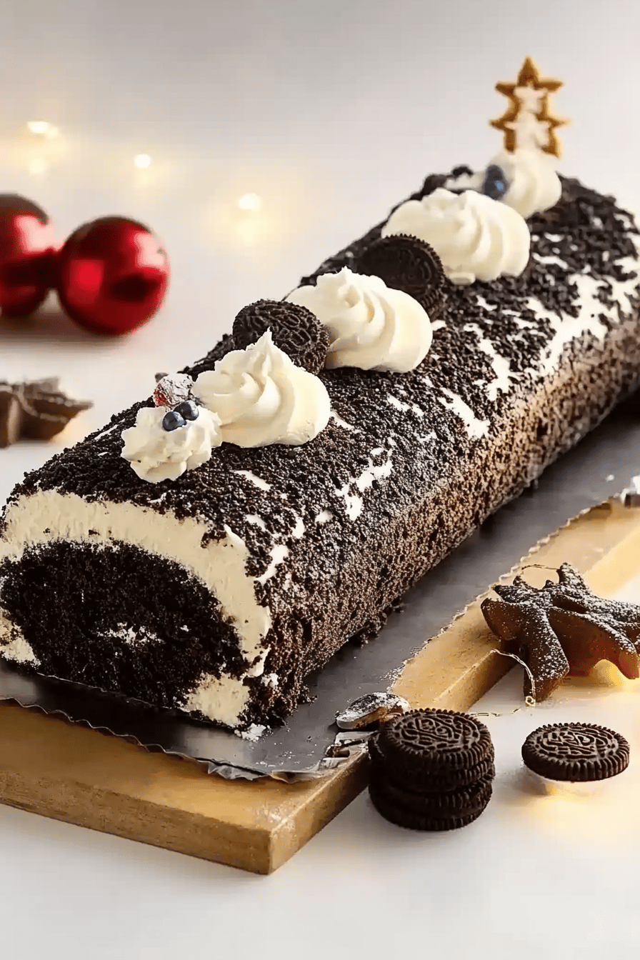 Bûche Oreo Thermomix : Rapide et Savoureuse Final Dish Presentation