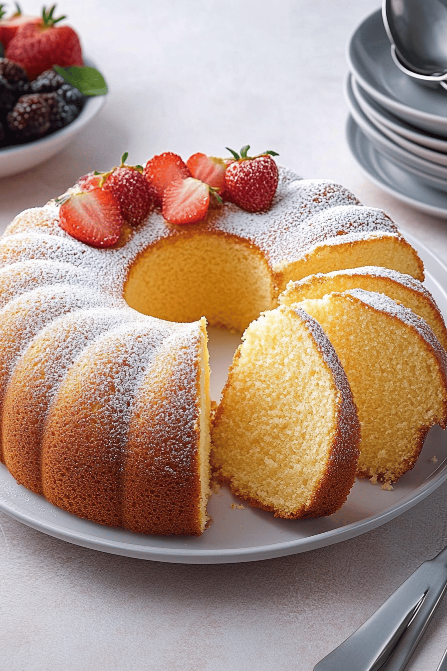 Cake Nature Moelleux au Thermomix Final Dish Presentation