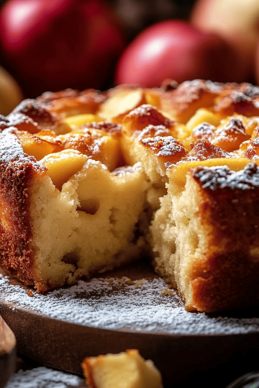 Cake aux pommes: une recette réconfortante Final Dish Presentation