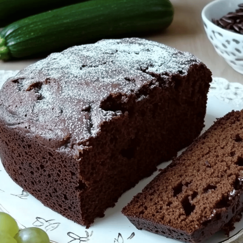 Cake léger cacao-courgette facile