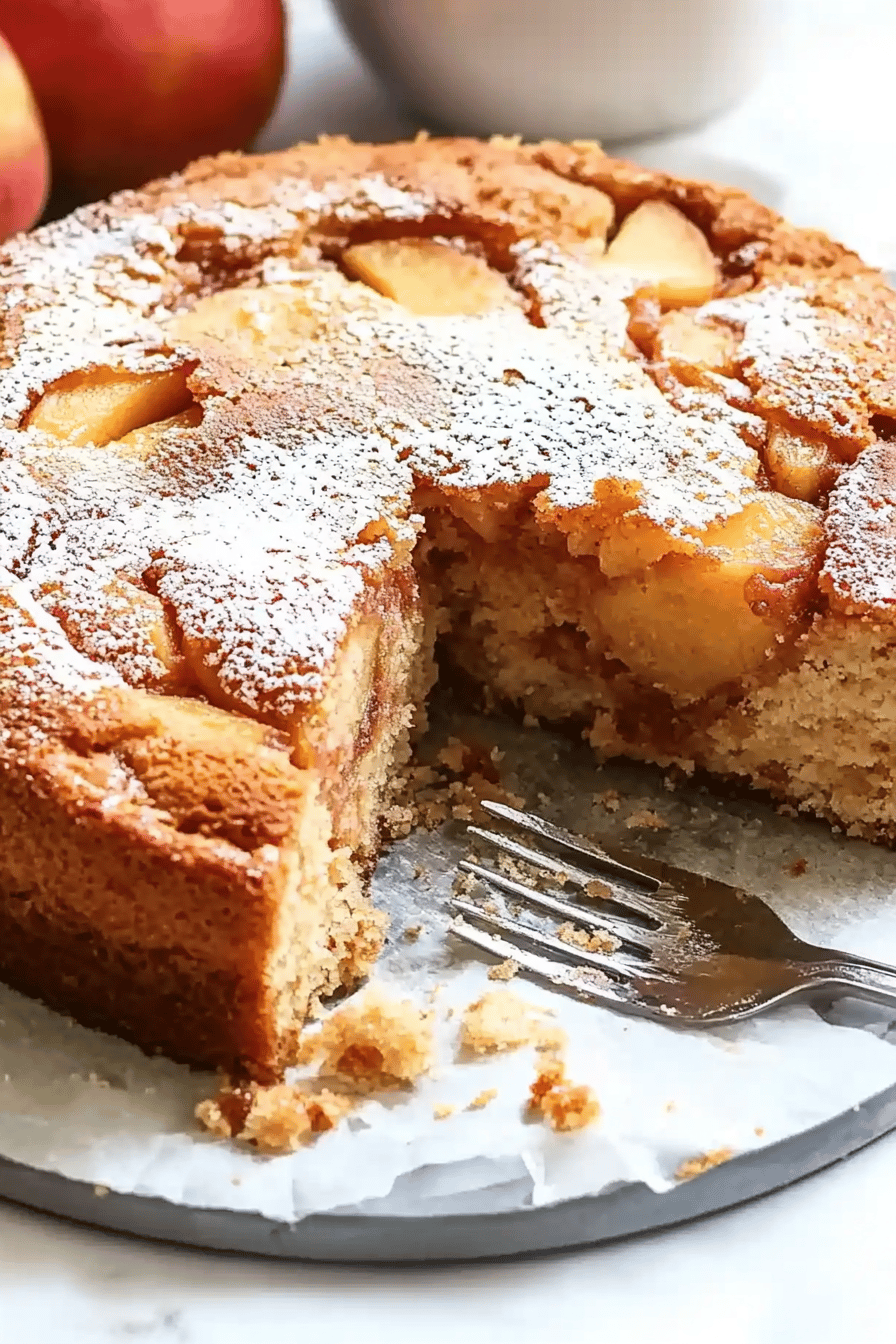 Cake yaourt aux pommes et cannelle WW Final Dish Presentation