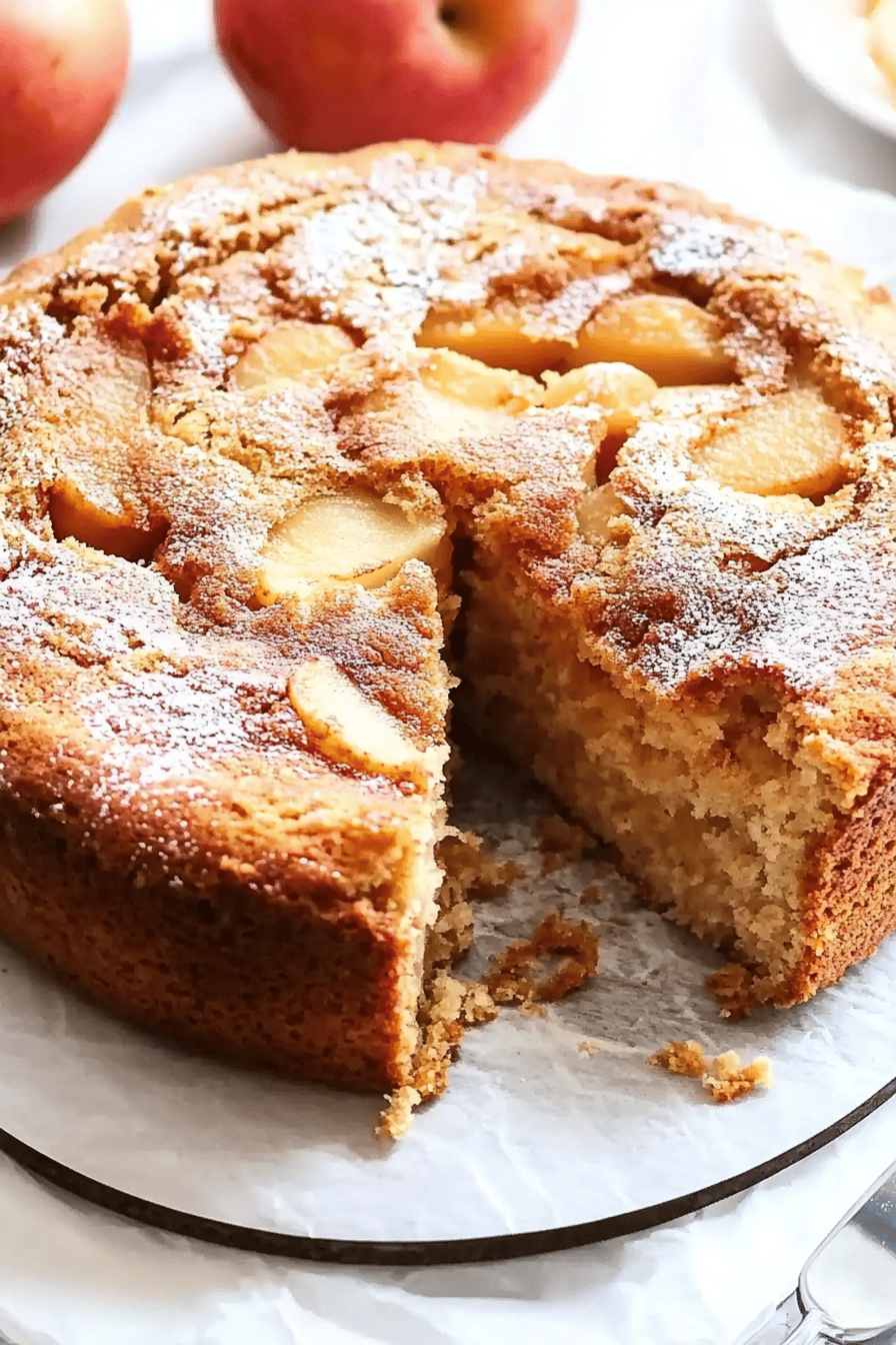 Cake yaourt aux pommes et cannelle WW Final Dish Presentation