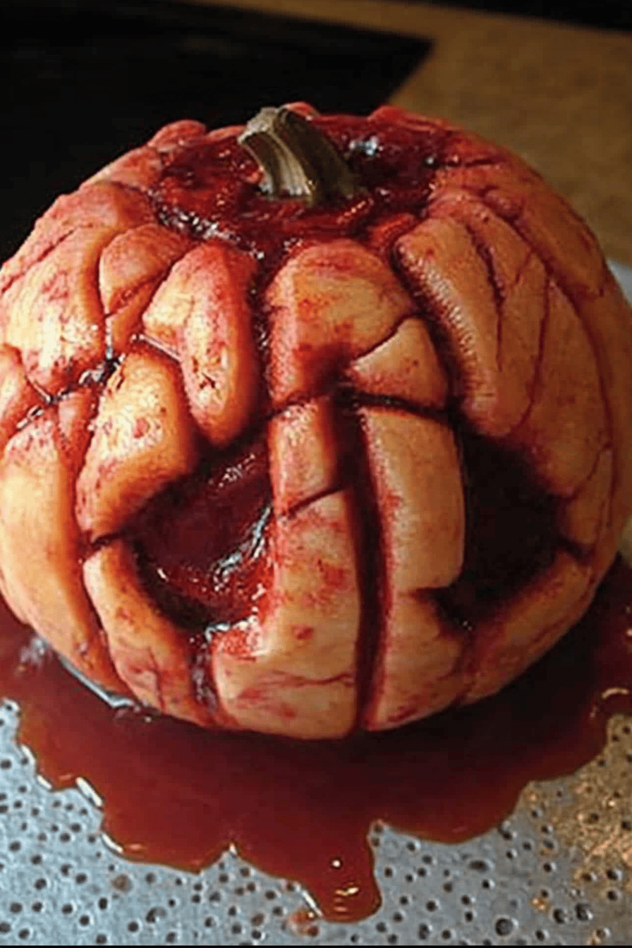 Cerveau d'Halloween: Recette Simple et Savoureuse Final Dish Presentation
