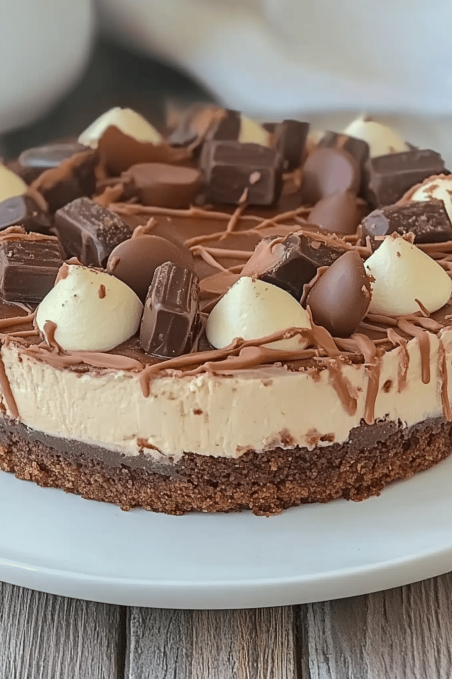 Cheesecake Kinder Bueno au Thermomix Final Dish Presentation