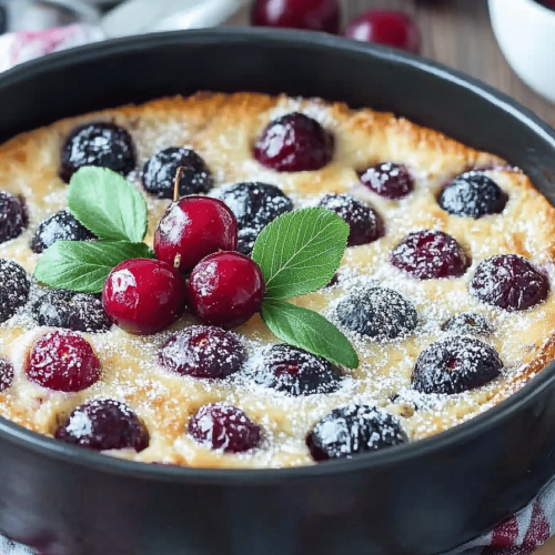Clafoutis aux Cerises Sans Gluten
