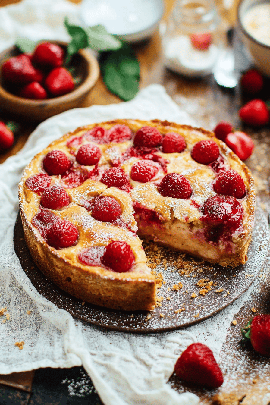 Clafoutis aux Fraises Thermomix: Recette Facile et Irrésistible Final Dish Presentation