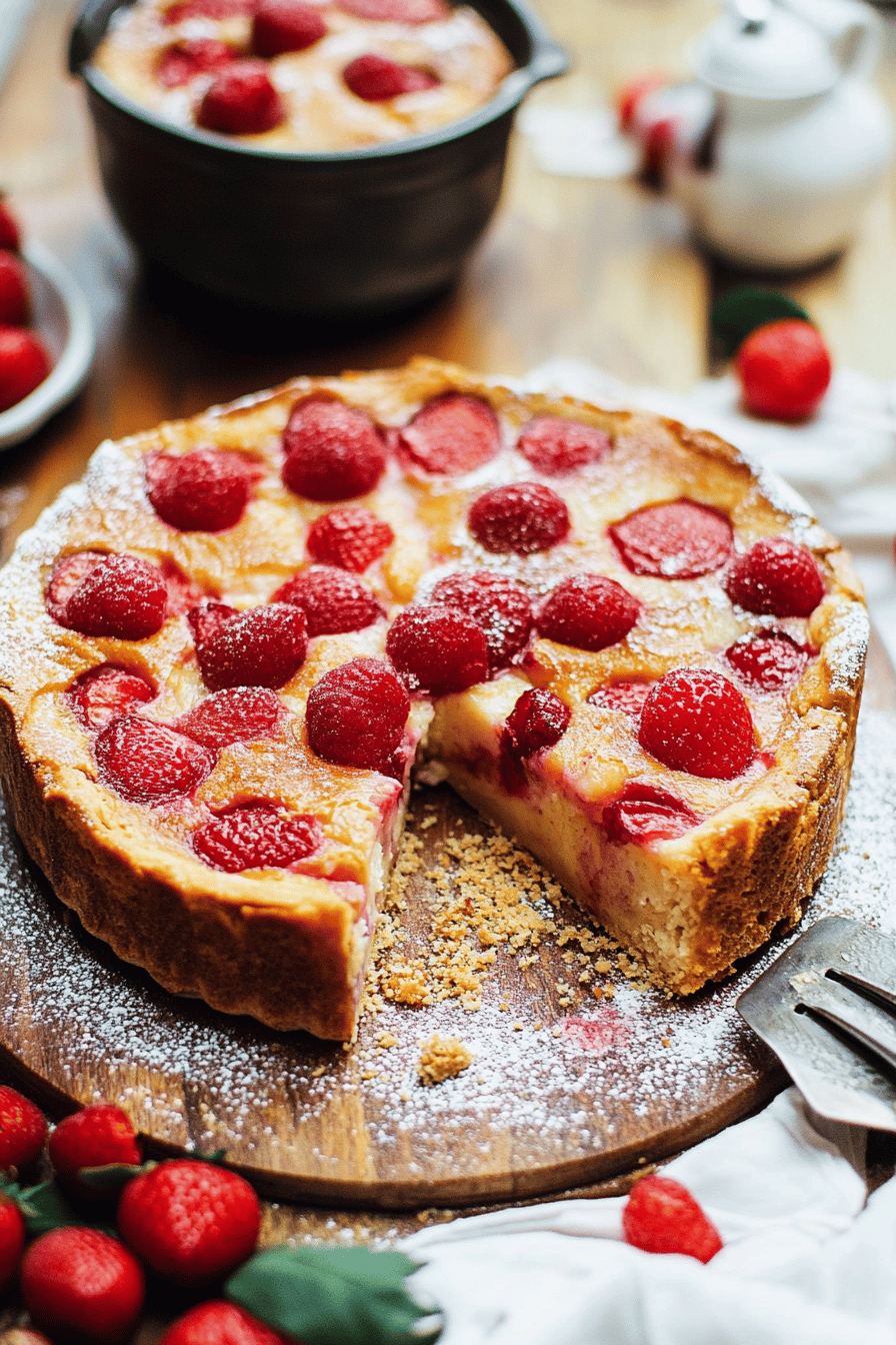 Clafoutis aux Fraises Thermomix: Recette Facile et Irrésistible Final Dish Presentation