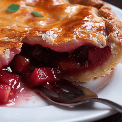 Clafoutis de rhubarbe simplifié