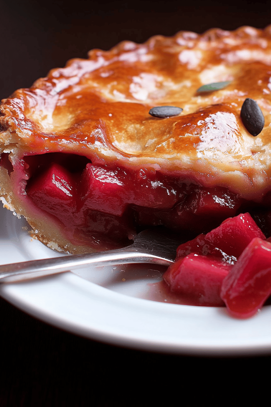 Clafoutis de rhubarbe simplifié Final Dish Presentation
