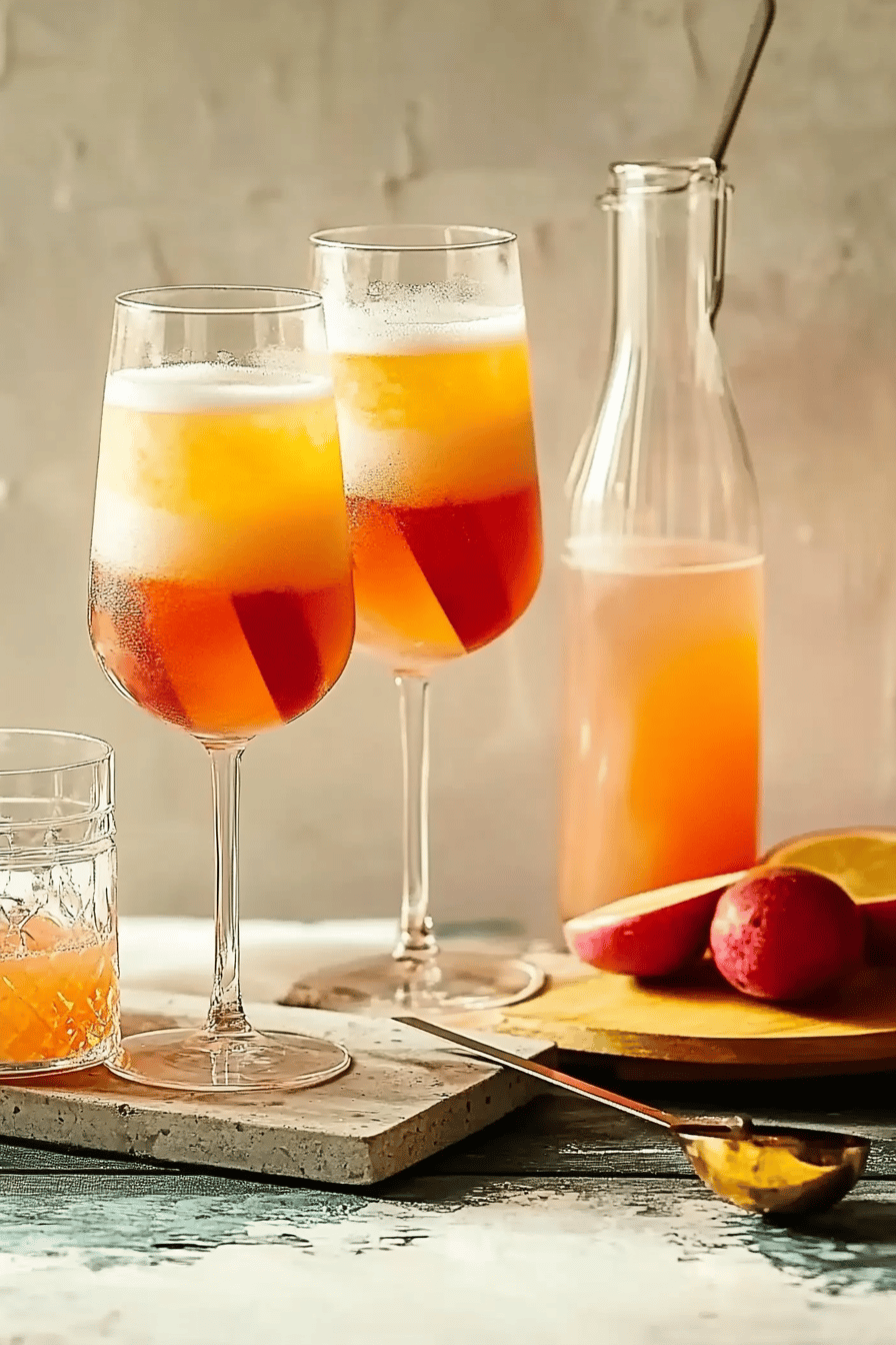 Cocktail Bellini Thermomix: Rapide et Savoureux Final Dish Presentation