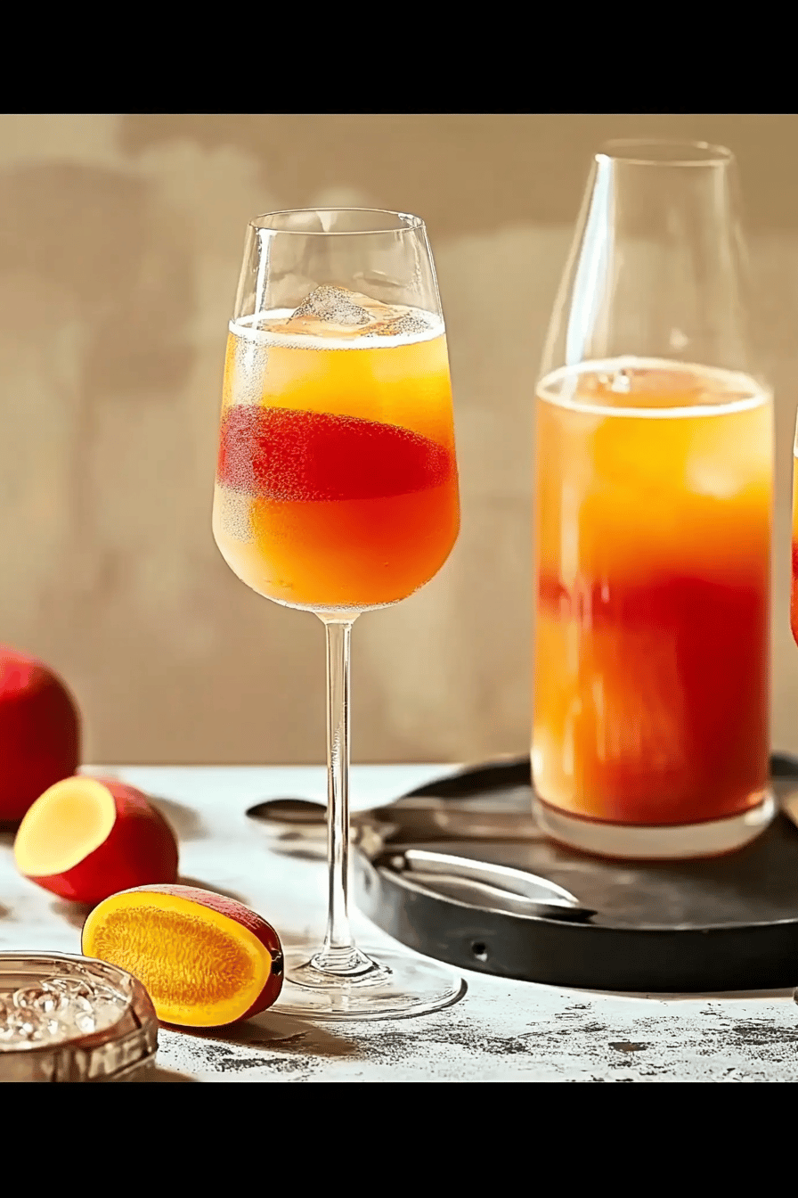 Cocktail Bellini Thermomix: Rapide et Savoureux Final Dish Presentation