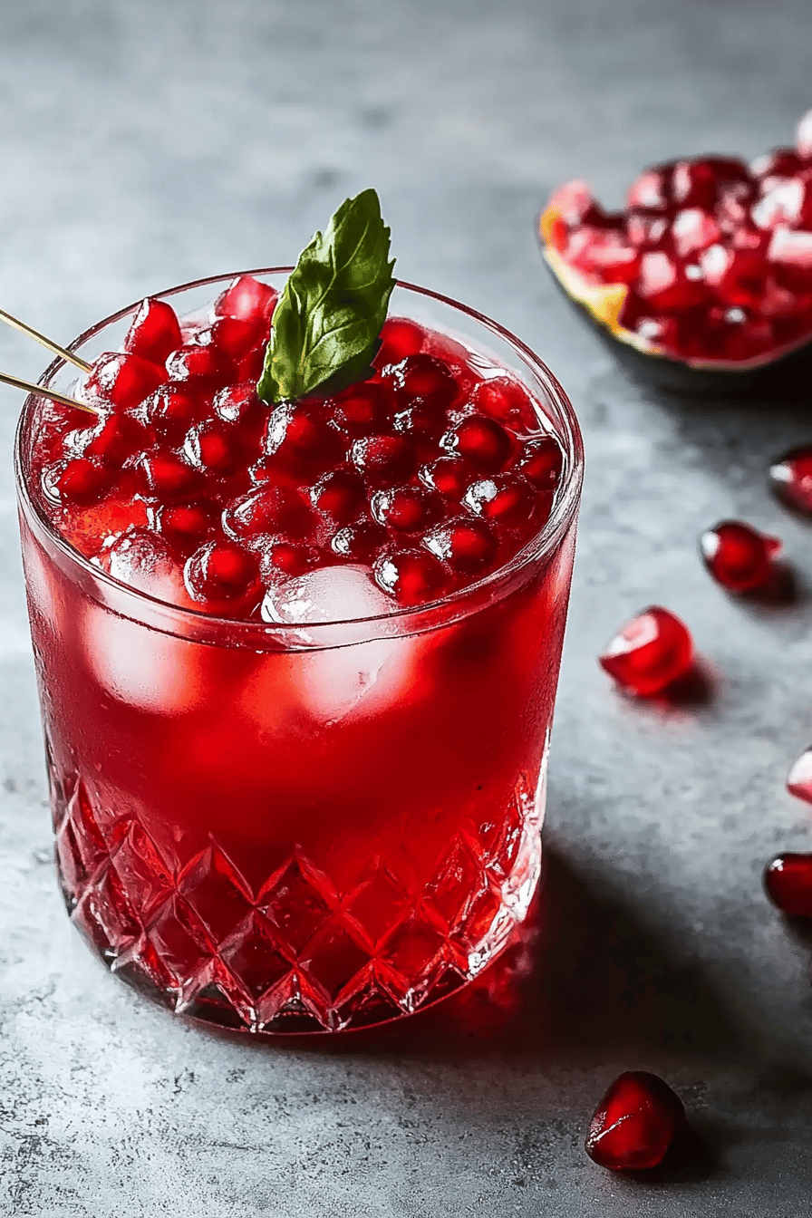 Cocktail de Grenade Thermomix : Recette Facile Final Dish Presentation