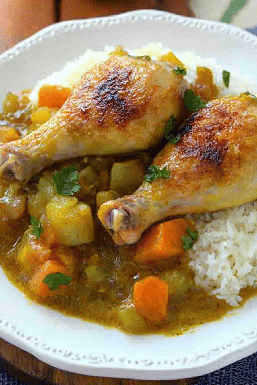 Colombo de poulet léger ingredients