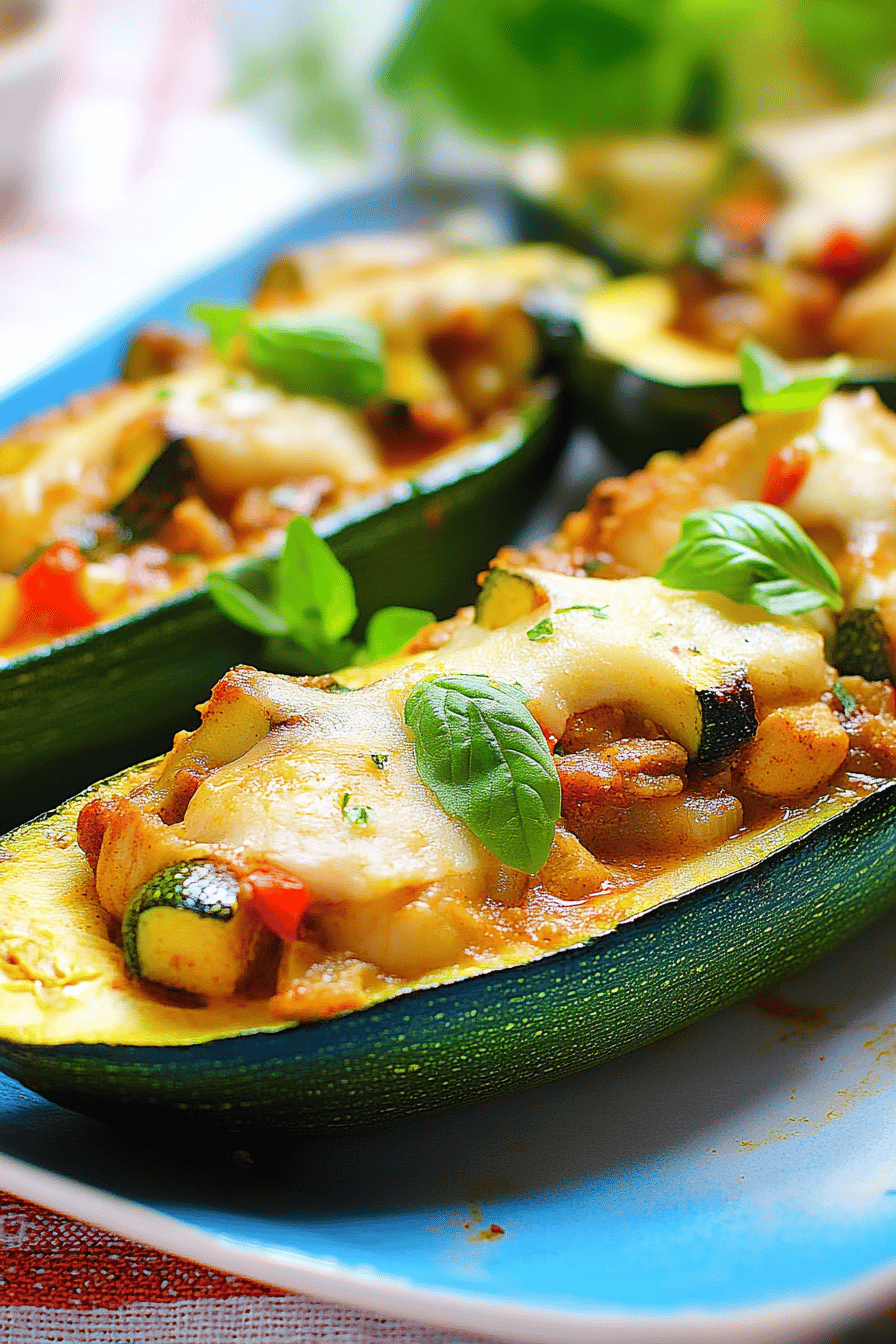 Courgettes farcies au poulet curry ingredients
