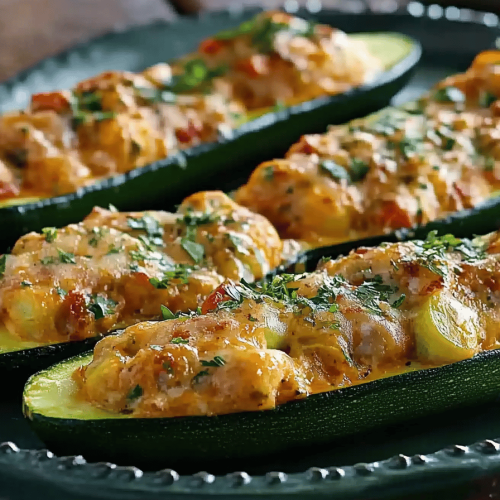 Courgettes farcies au thon faciles