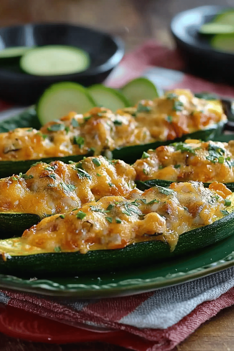 Courgettes farcies au thon faciles ingredients