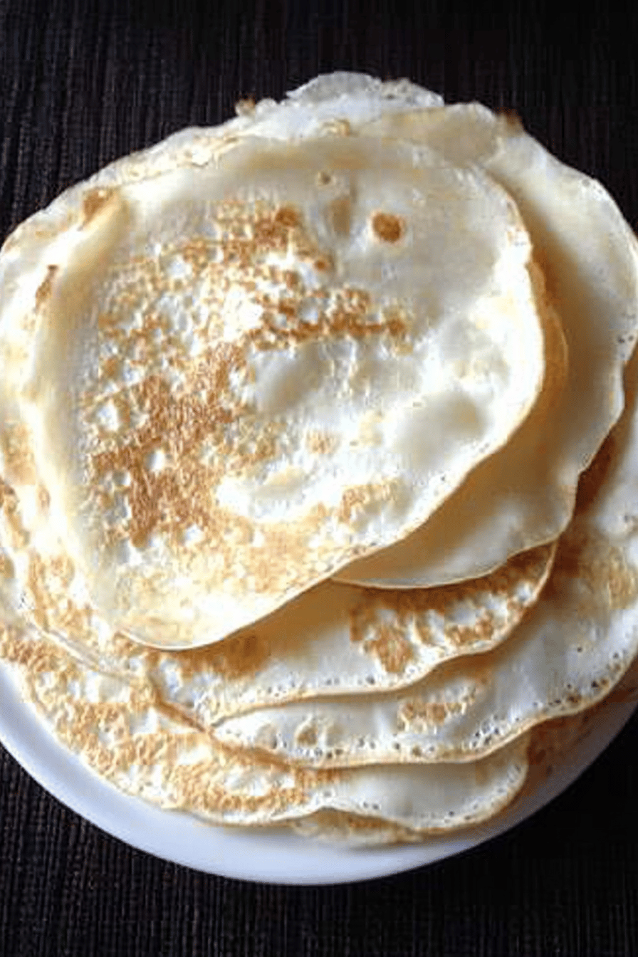 Crêpes légères pour régime Final Dish Presentation