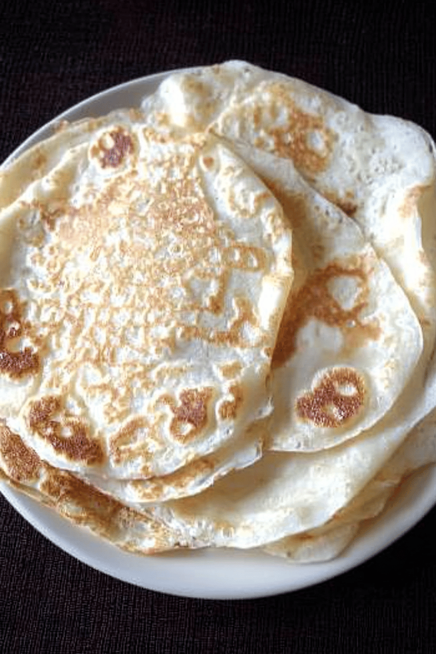 Crêpes légères pour régime Final Dish Presentation