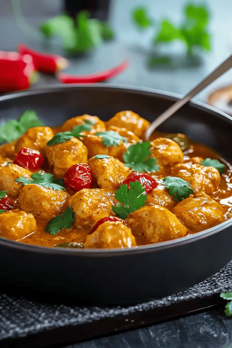 Curry de poulet printanier aux légumes verts ingredients