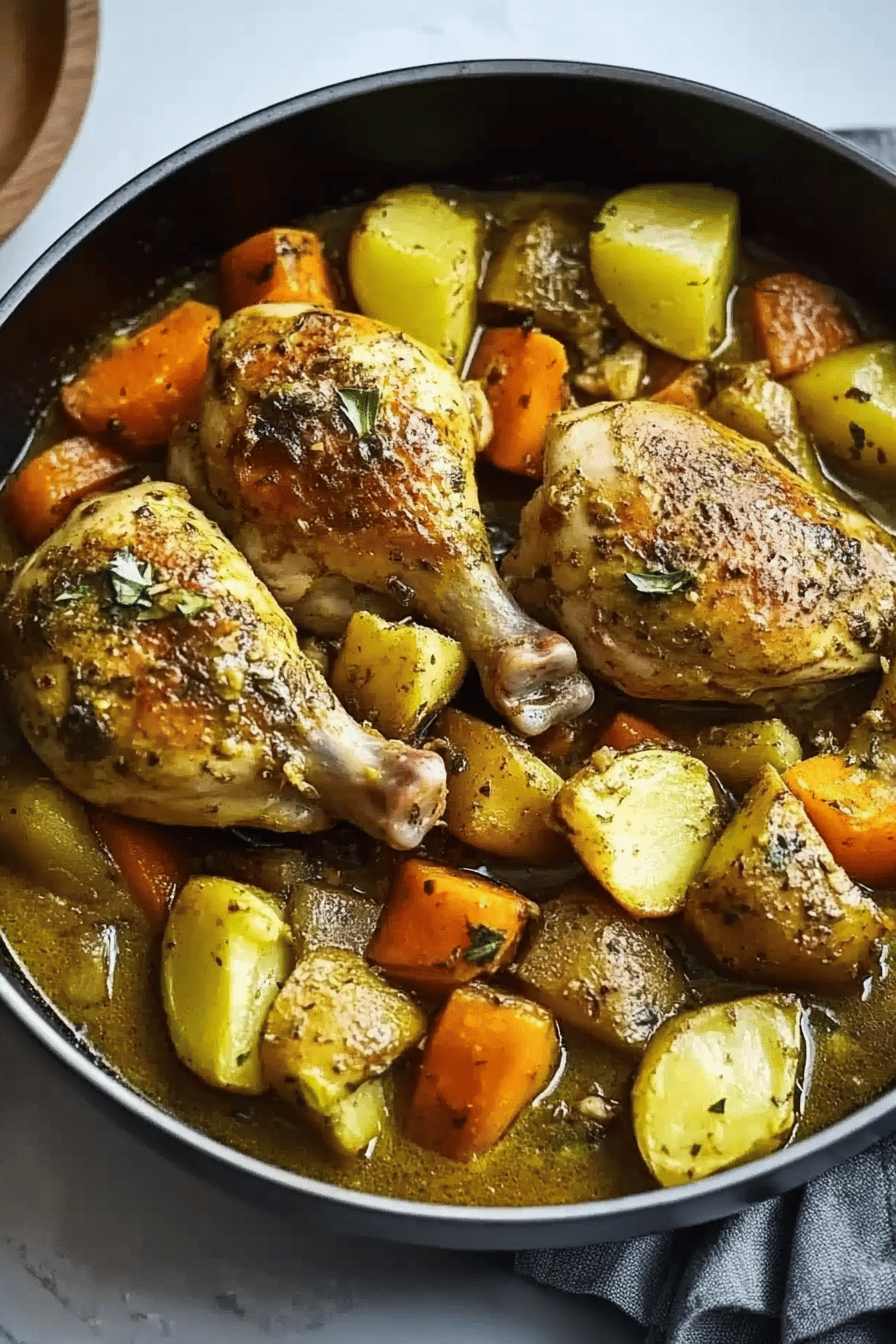 Facile Colombo de Poulet aux Légumes Final Dish Presentation