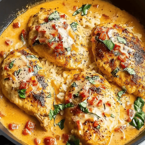 Filets de Poulet à la Crème de Tomate Faciles