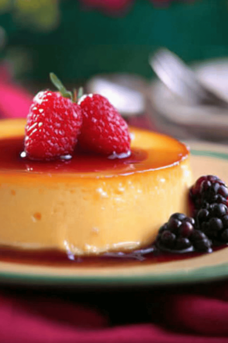 Flan coco facile au Thermomix Final Dish Presentation