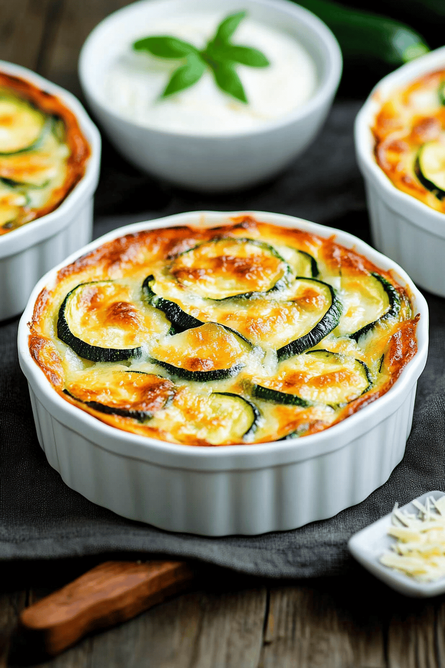 Flan de Courgette au Parmesan Simple et Savoureux Final Dish Presentation