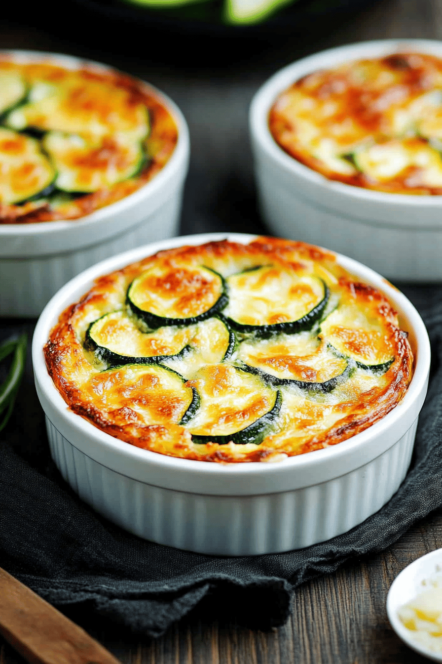 Flan de Courgette au Parmesan Simple et Savoureux Final Dish Presentation