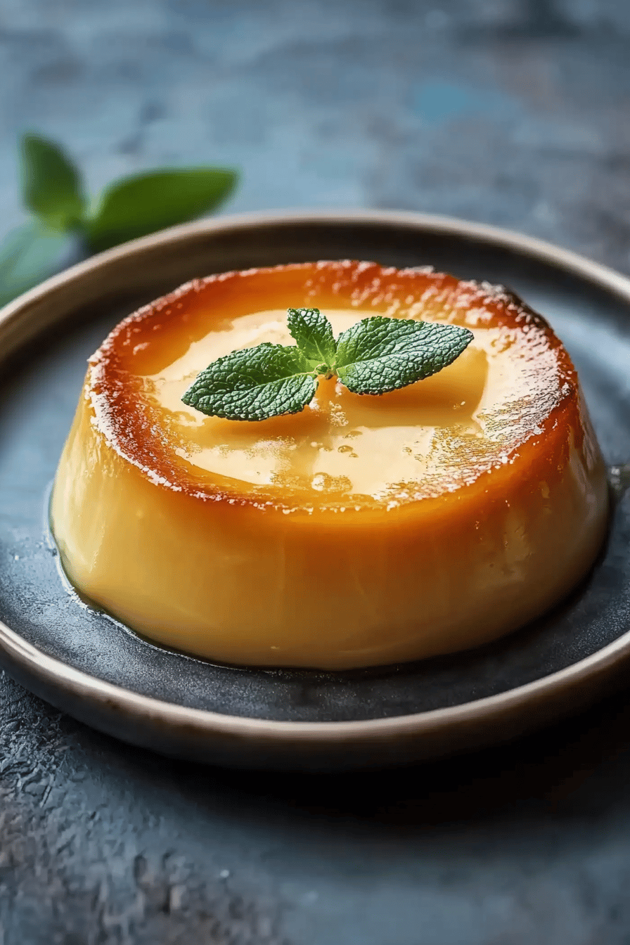 Flan de citron facile et parfumé Final Dish Presentation