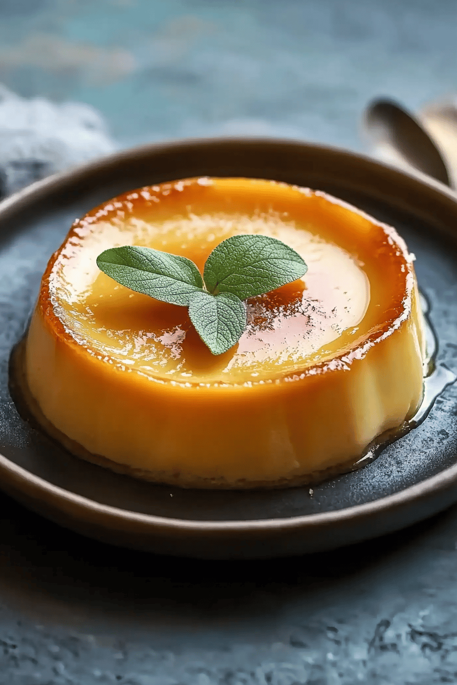 Flan de citron facile et parfumé Final Dish Presentation