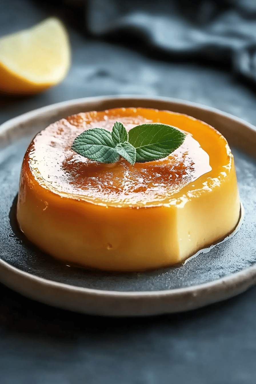 Flan de citron facile et parfumé ingredients