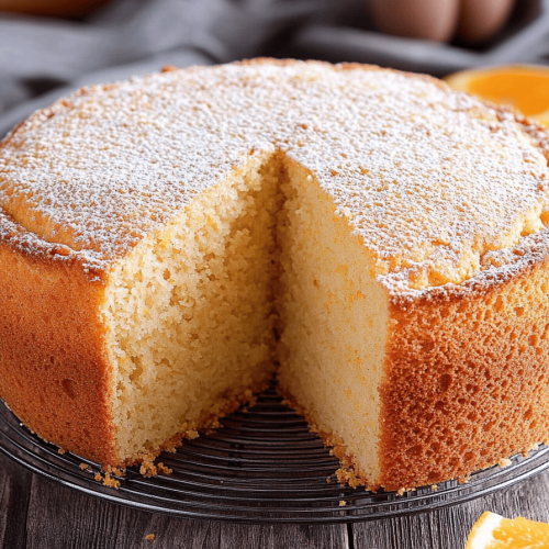 Gâteau au jus d'orange facile avec Thermomix