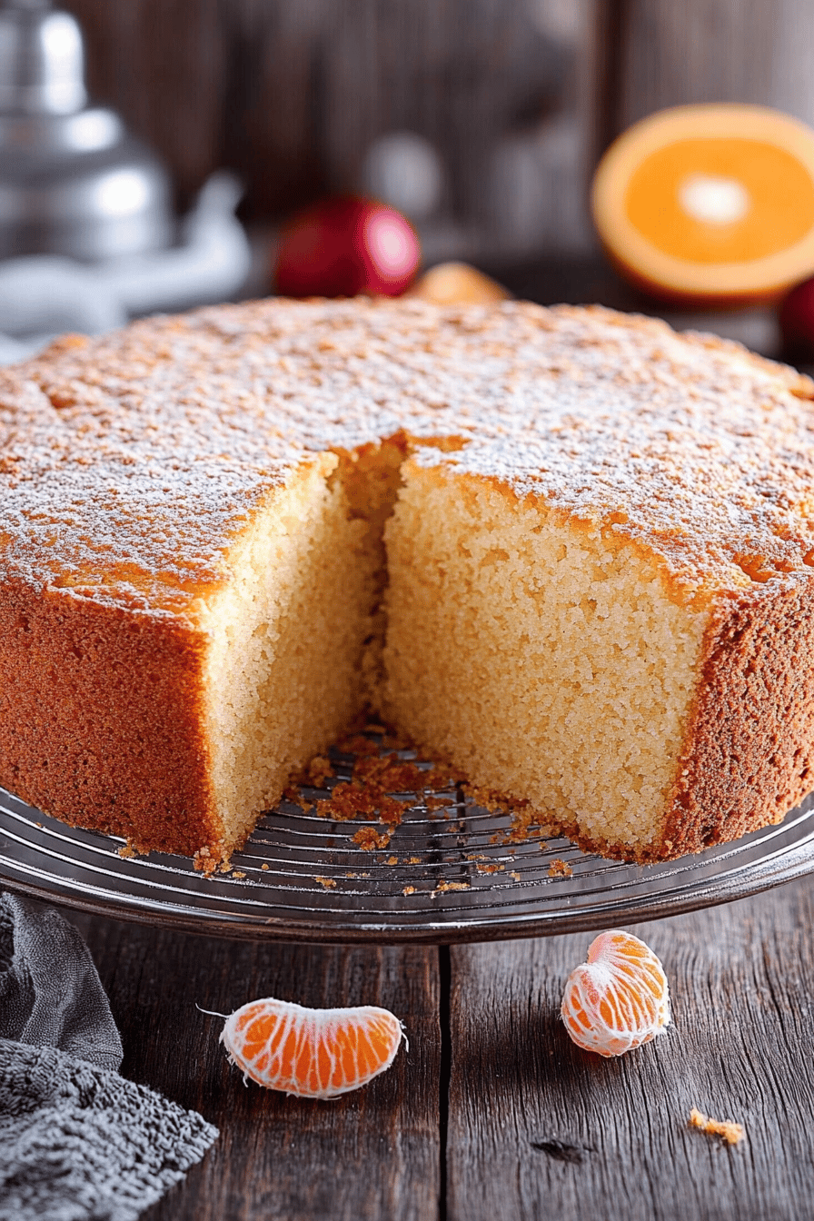 Gâteau au jus d'orange facile avec Thermomix Final Dish Presentation