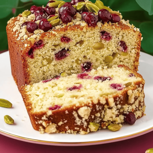 Gâteau au yaourt citronné et crumble pistache