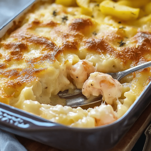 Gratin de Cabillaud et Crevettes: Plat Délicieux et Facile