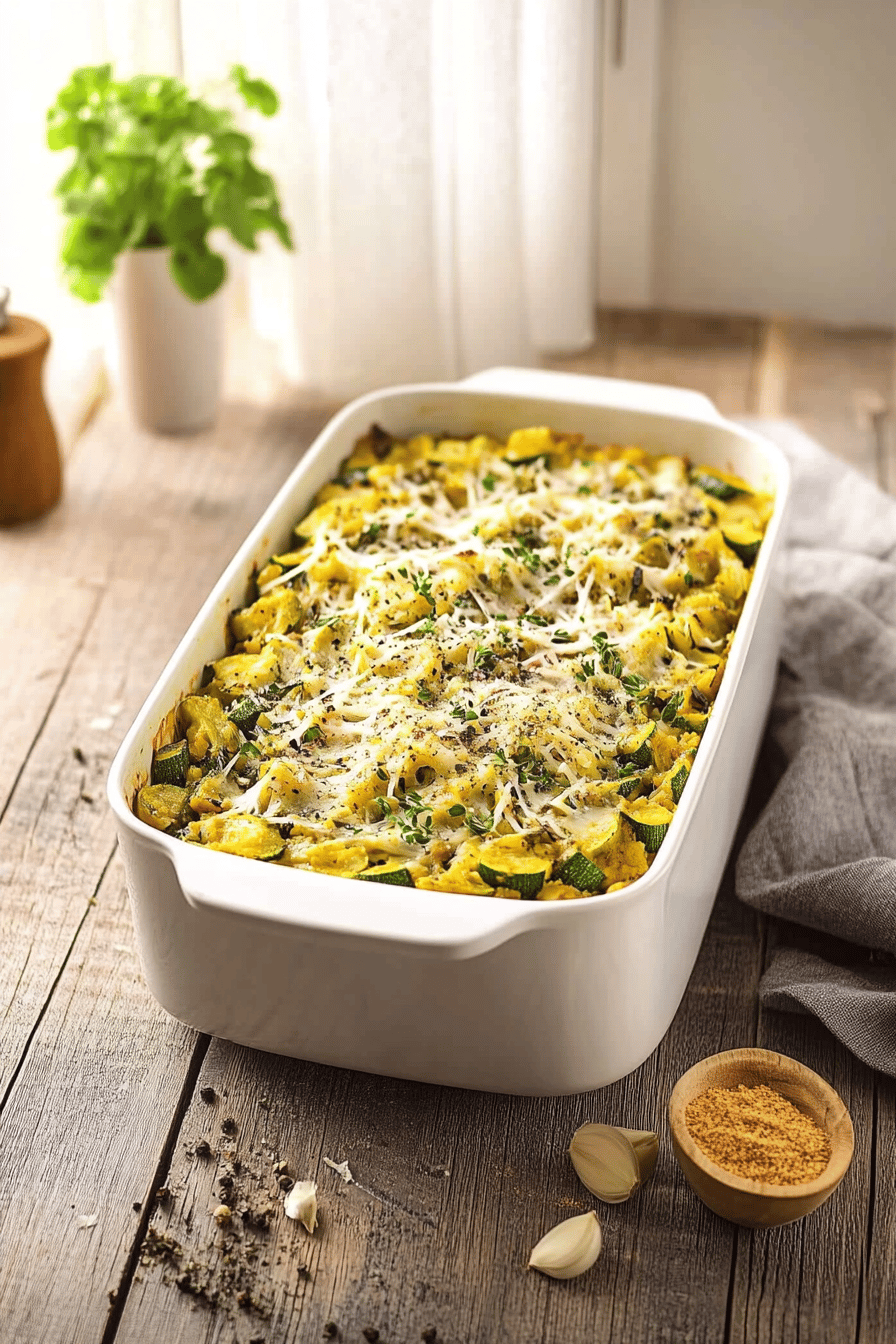 Gratin de Riz aux Courgettes et Viande Hachée: Recette Simple et Facile Final Dish Presentation