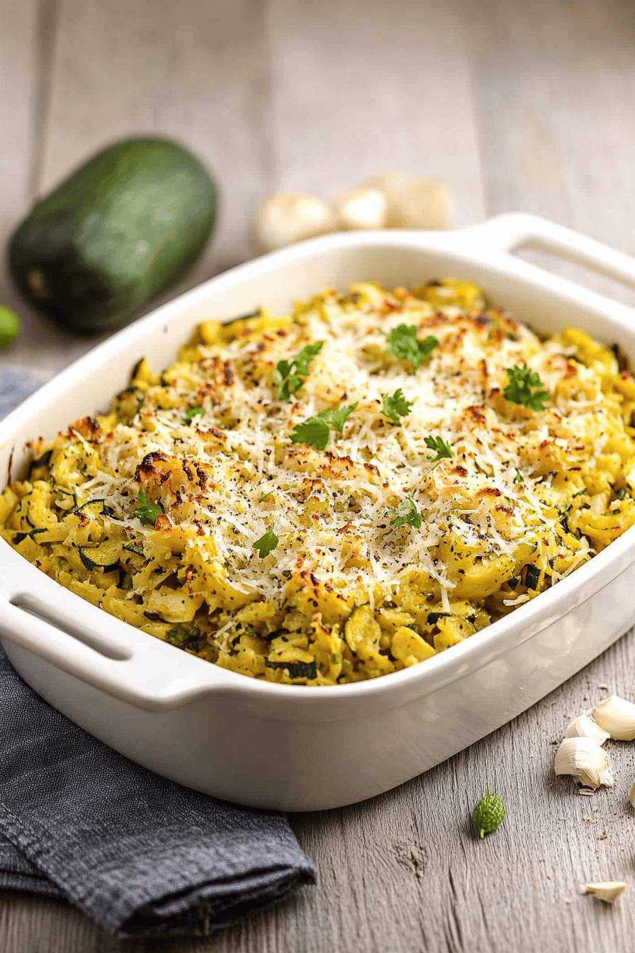 Gratin de Riz aux Courgettes et Viande Hachée: Recette Simple et Facile Final Dish Presentation