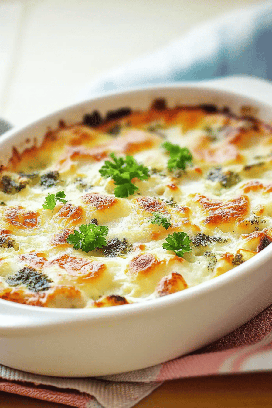 Gratin de chou-fleur et poulet savoureux ingredients