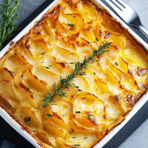 Gratin de pomme de terre au saumon facile
