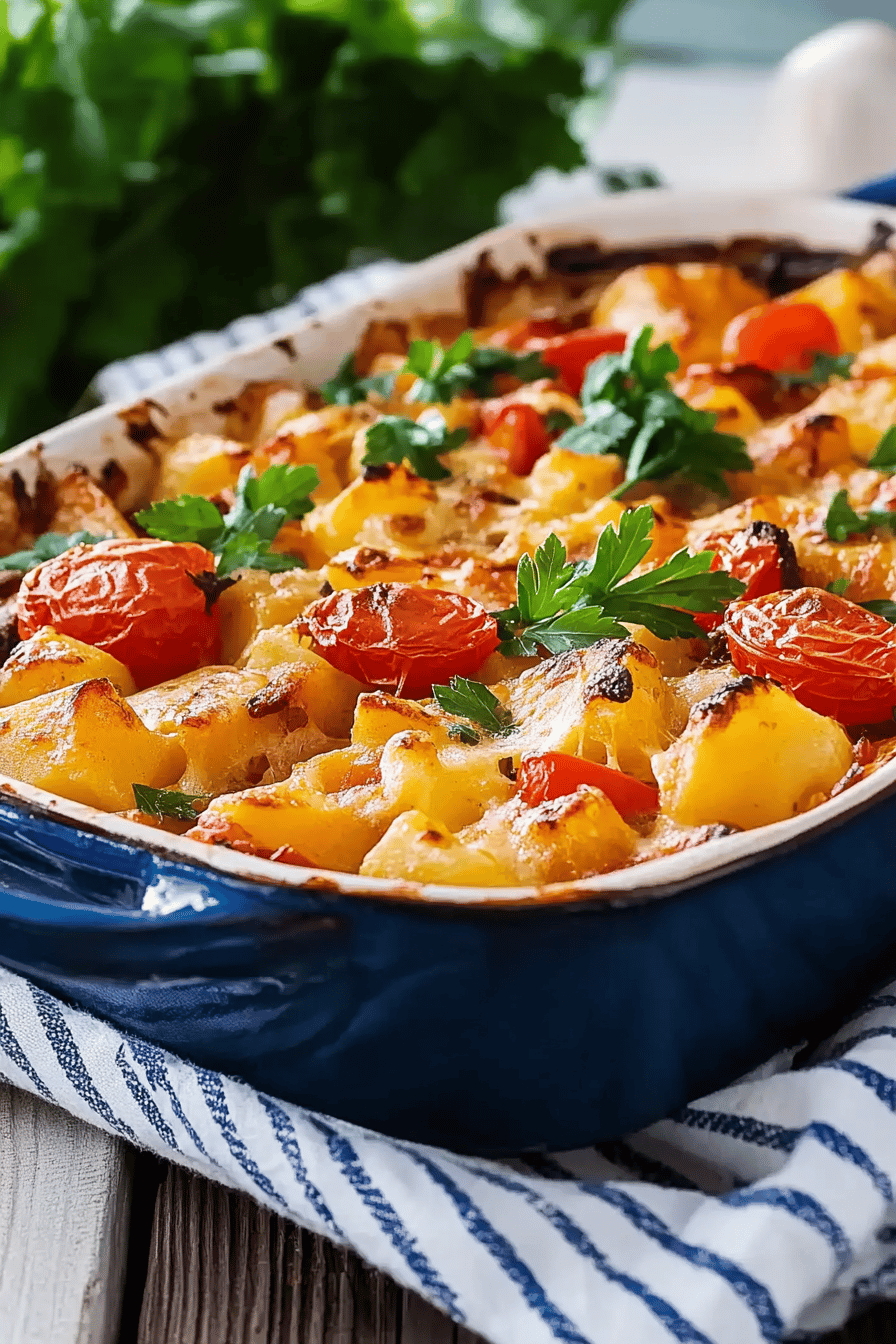 Gratin végétarien coloré: une recette simple et savoureuse! Final Dish Presentation