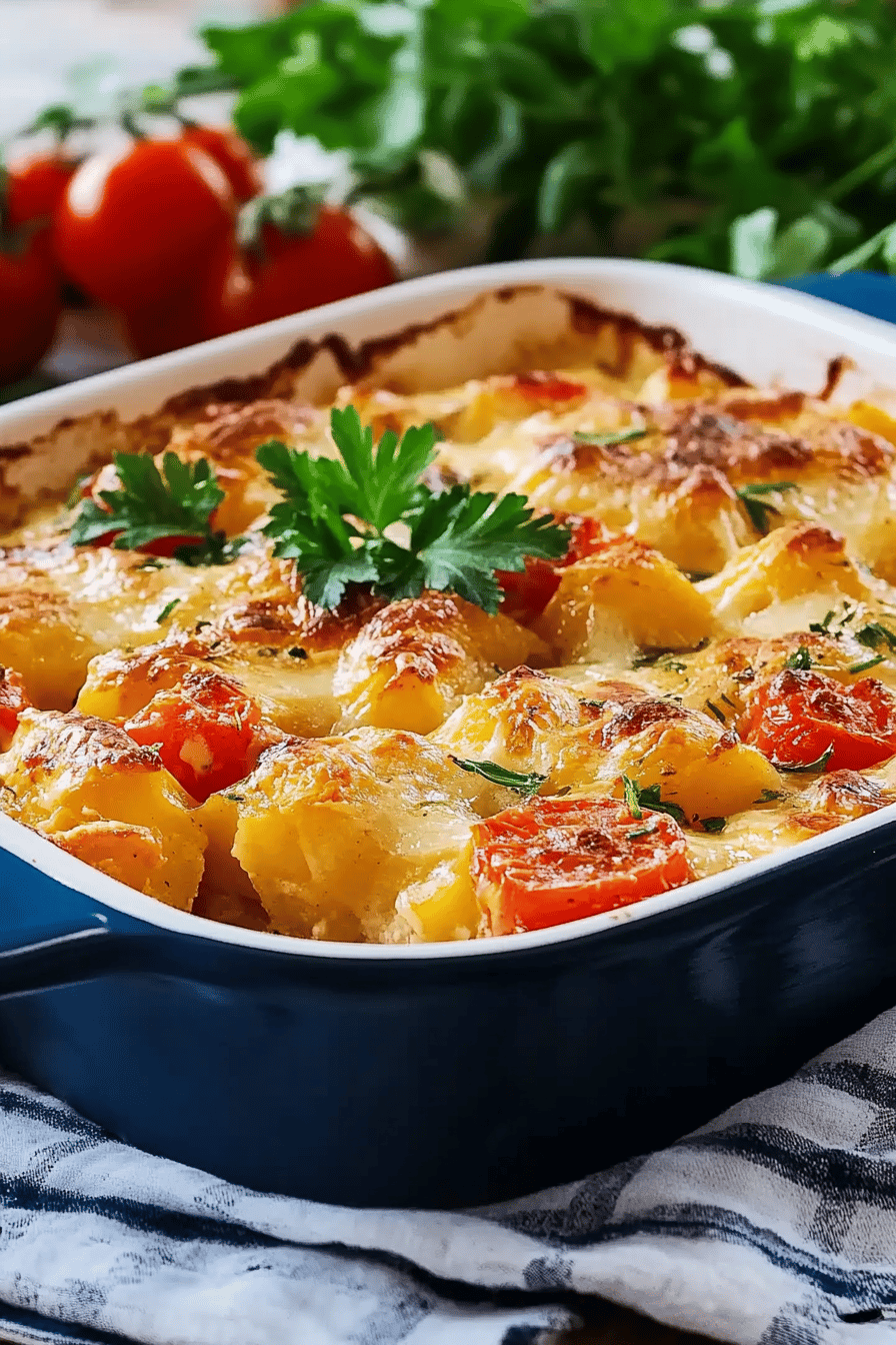 Gratin végétarien coloré: une recette simple et savoureuse! Final Dish Presentation