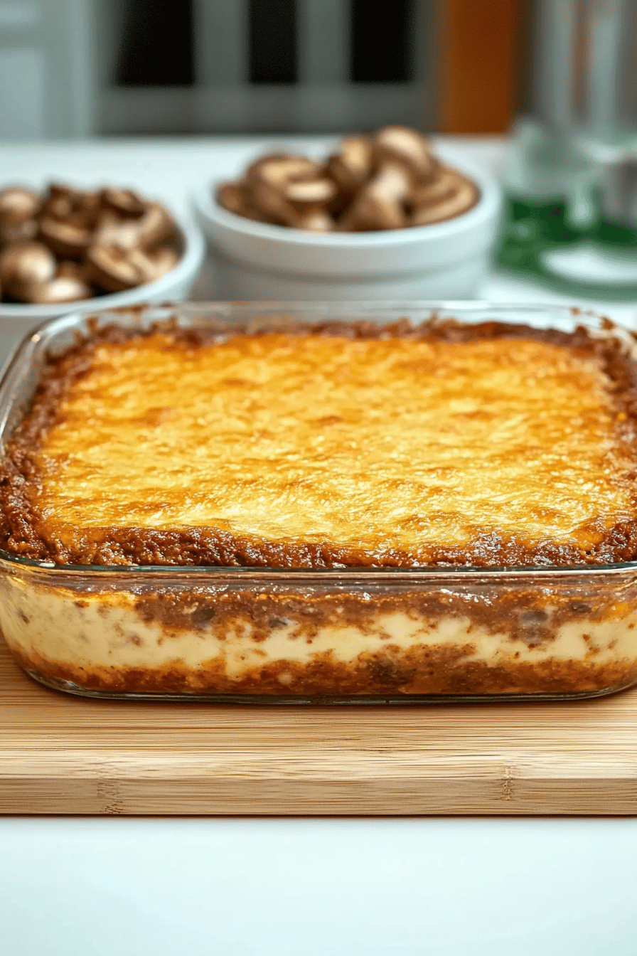 Hachis Parmentier à la Viande Hachée et Champignons Final Dish Presentation