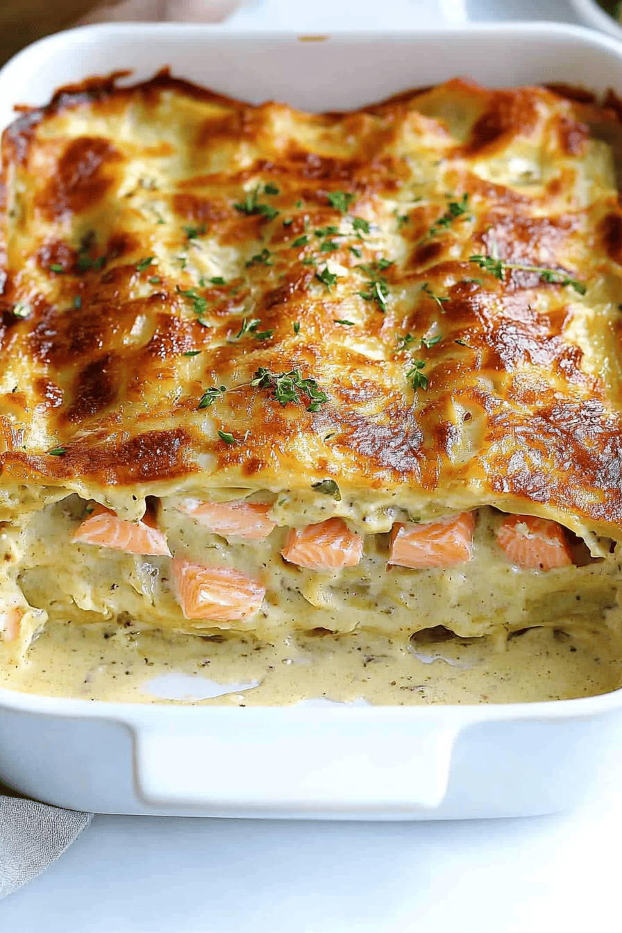 Lasagnes au Saumon Frais: Simples et Savoureuses Final Dish Presentation