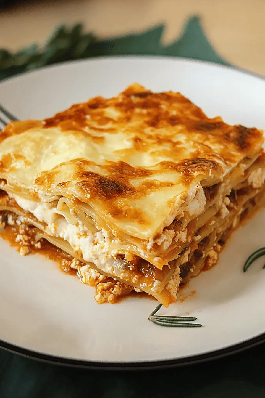 Lasagnes au chou-fleur et viande hachée facile et délicieuse Final Dish Presentation