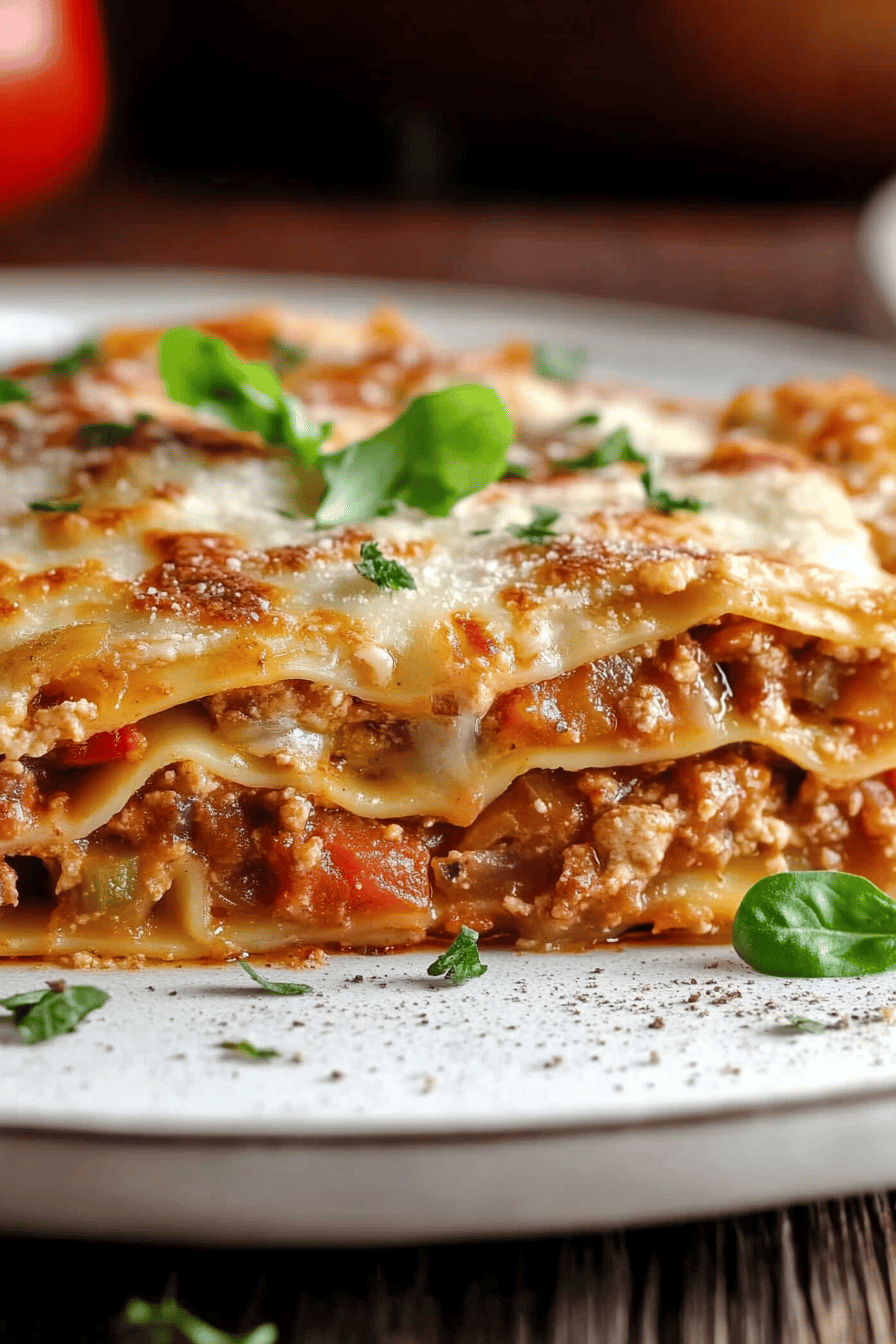 Lasagnes aux légumes : recette italienne facile et savoureuse Final Dish Presentation